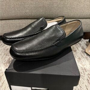 Men’s banana republic black leather loafers